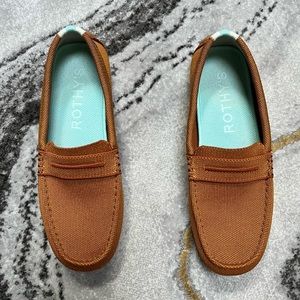 Rothy’s Drivers, size 8 in Cognac
